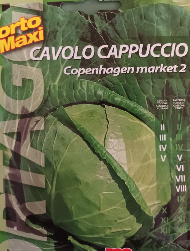 Cabbage seed packet, Copenhagen variety