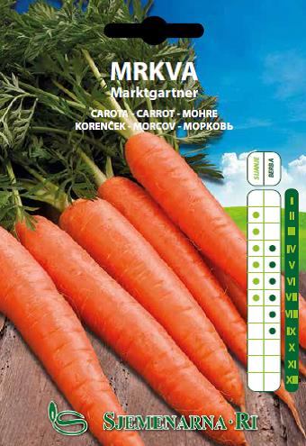 Carrot seed packet, variety: Marktgartner