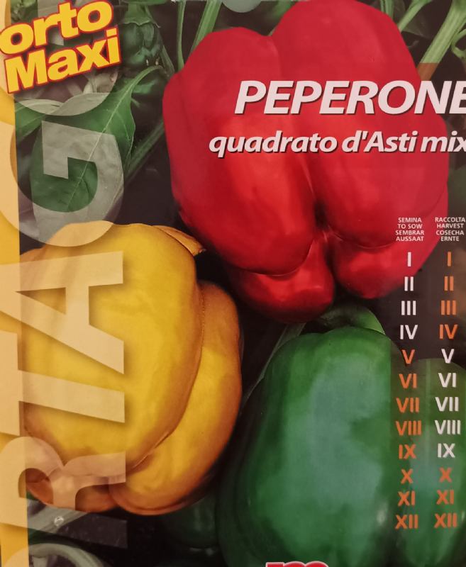 Pepper seed, Quadrato d'asti mix variety
