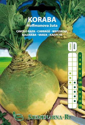 Kohlrabi seed packet, Hoffman variety