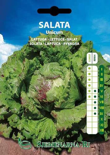 Salad seed packet, variety Unicum