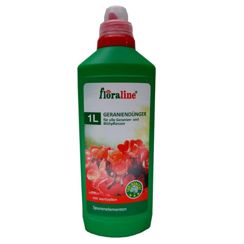Liquid fertilizer for geraniums and flowering herbs 1l