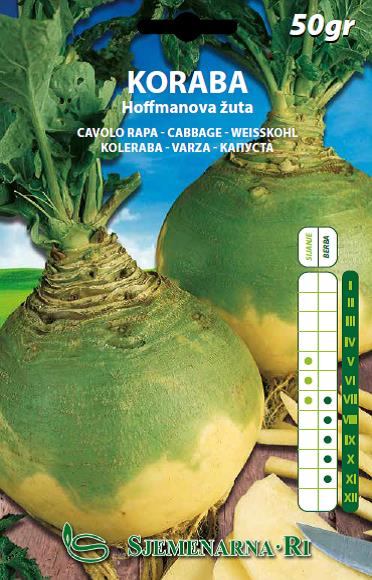 Kohlrabi seed, 50 gr. packet, Hoffman variety