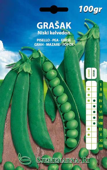 Pea seeds, Kelvedon variety, 100 gr.