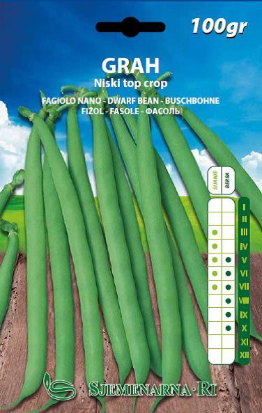 Bean seed, variety: Top Crop, 100 gr.