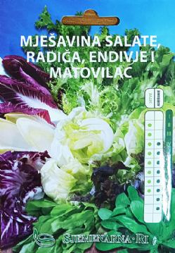 Mješavina salate, radića, endivije i matovilca
